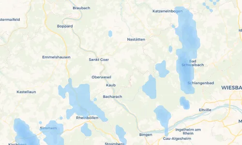 Regenradar Vorschaubild - Aktuelle Niederschläge in Weisel und Umgebung
