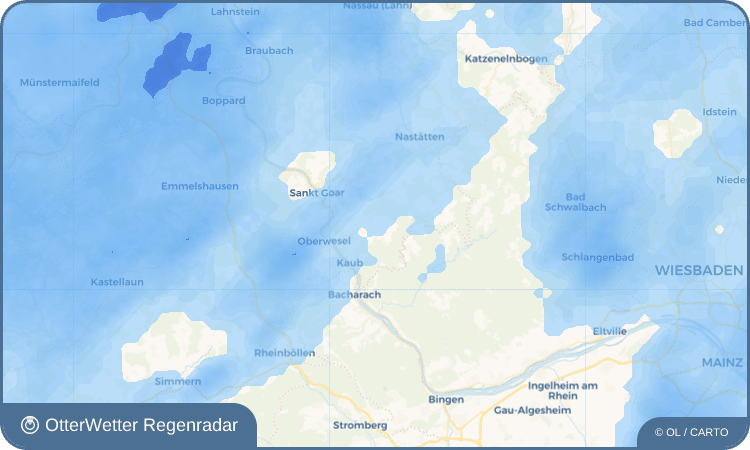Widget-Vorschau für Weisel Wetter-Widget-Vorschau mit Vorhersagedaten für Weisel