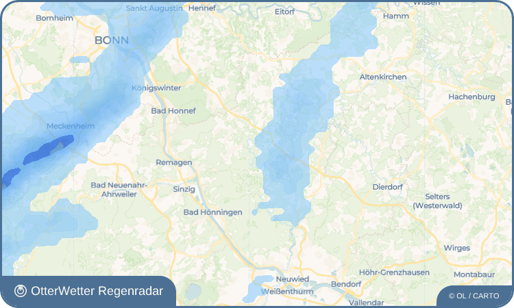 OtterWetter Regenradar-Widget Weißenfels