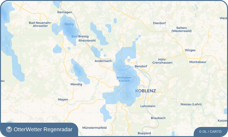 OtterWetter Regenradar-Widget Weißenthurm