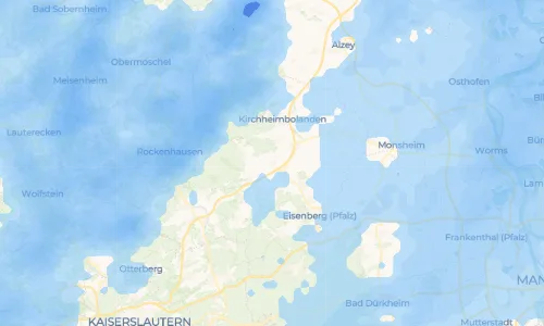 Regenradar Vorschaubild - Aktuelle Niederschläge in Weitersweiler und Umgebung