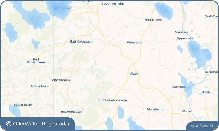 OtterWetter Regenradar-Widget Wendelsheim