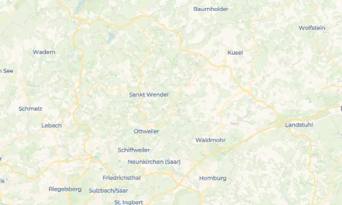 Regenradar Vorschaubild - Aktuelle Niederschläge in Werschweiler und Umgebung
