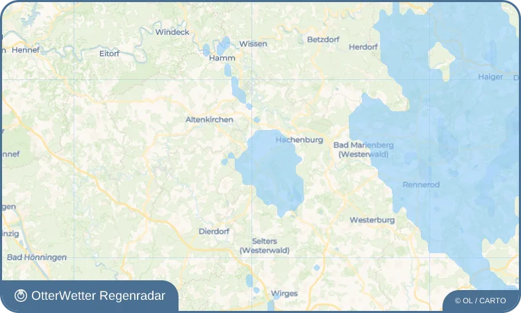 Widget-Vorschau für Wied Wetter-Widget-Vorschau mit Vorhersagedaten für Wied