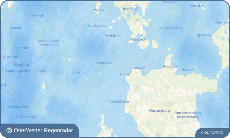 OtterWetter Regenradar-Widget Wiedenhof