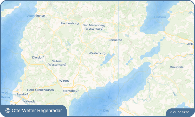 OtterWetter Regenradar-Widget Willmenrod