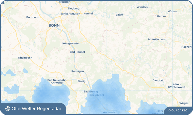 OtterWetter Regenradar-Widget Willscheid