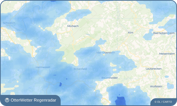 OtterWetter Regenradar-Widget Wilzenberg-Hußweiler