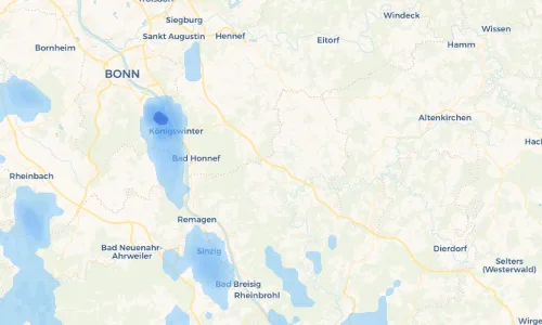 Regenradar Vorschaubild - Aktuelle Niederschläge in Windhagen und Umgebung