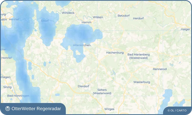 Wetter-Widget-Vorschau mit Vorhersagedaten für Winkelbach