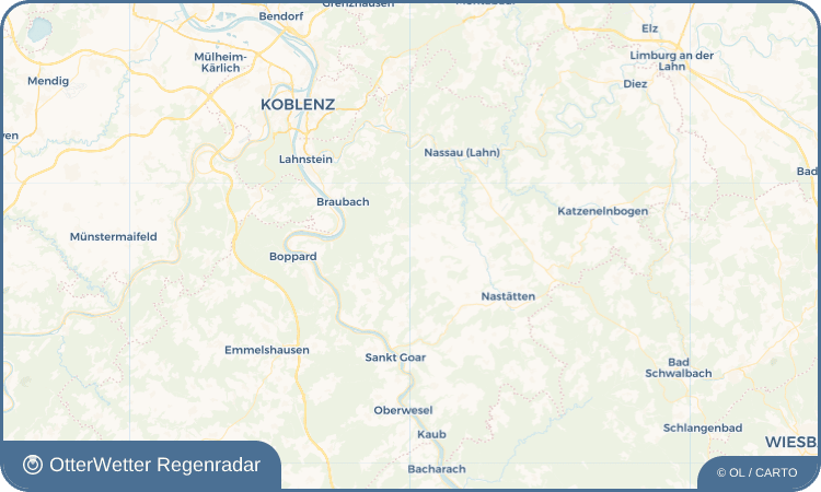 OtterWetter Regenradar-Widget Winterwerb