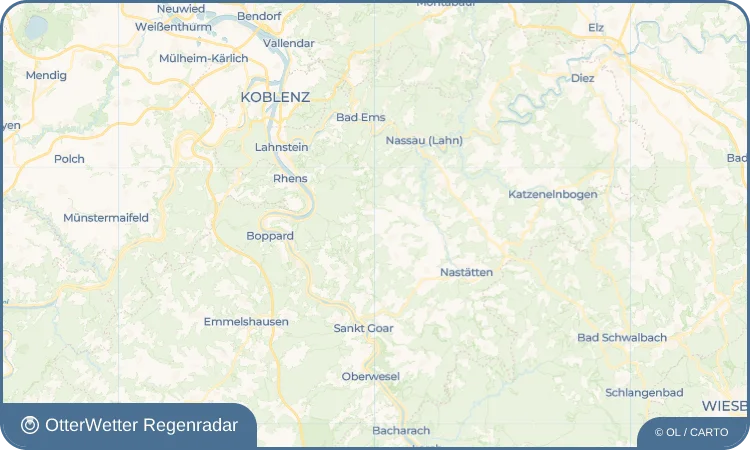 Wetter-Widget-Vorschau mit Vorhersagedaten für Winterwerb