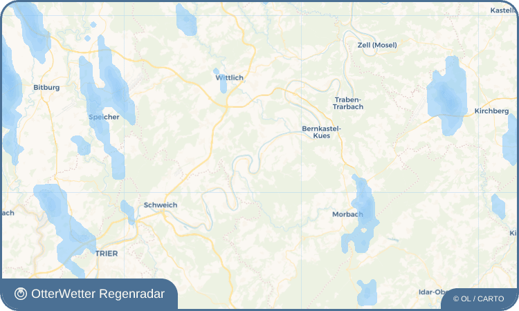 OtterWetter Regenradar-Widget Wintrich