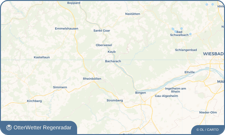 Widget-Vorschau für Winzberg Wetter-Widget-Vorschau mit Vorhersagedaten für Winzberg