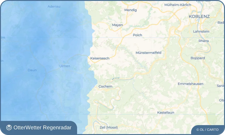 Widget-Vorschau für Wirfus Wetter-Widget-Vorschau mit Vorhersagedaten für Wirfus