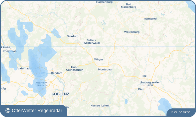 OtterWetter Regenradar-Widget Wirges