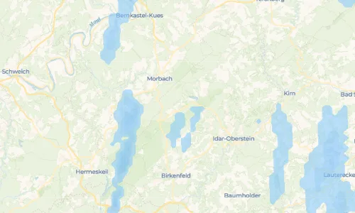 Regenradar Wirschweiler: aktuelle Niederschläge in Wirschweiler und Umgebung, Stand 19. Oktober 2026 um 8:40 Uhr