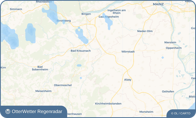 OtterWetter Regenradar-Widget Wöllstein