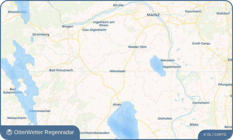 OtterWetter Regenradar-Widget Wörrstadt