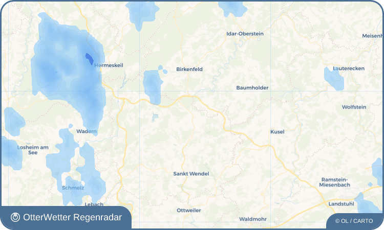 OtterWetter Regenradar-Widget Wolfersweiler