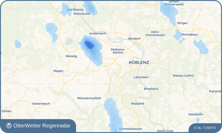 OtterWetter Regenradar-Widget Wolken