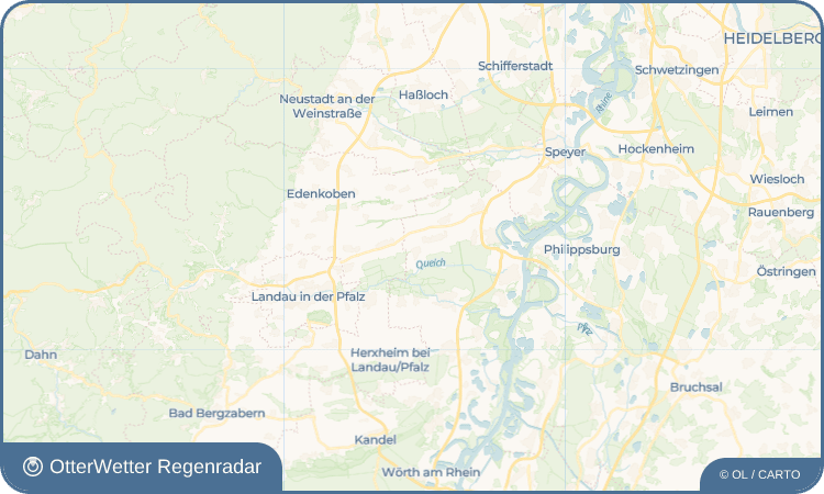 OtterWetter Regenradar-Widget Zeiskam
