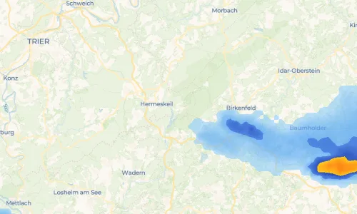Regenradar Vorschaubild - Aktuelle Niederschläge in Züsch und Umgebung