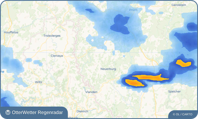 OtterWetter Regenradar-Widget Zweifelscheid