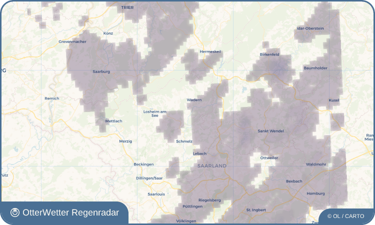 OtterWetter Regenradar-Widget Bardenbach