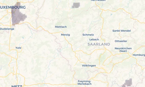 Regenradar Vorschaubild - Aktuelle Niederschläge in Beckingen und Umgebung