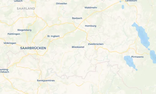 Regenradar Vorschaubild - Aktuelle Niederschläge in Blieskastel und Umgebung