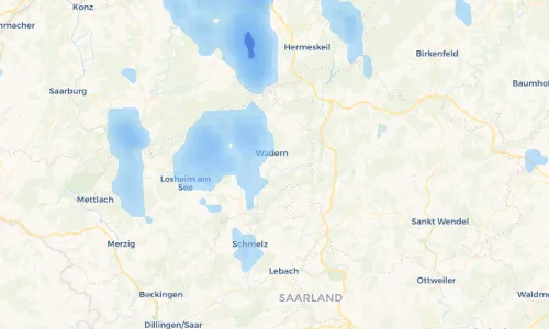 Regenradar Vorschaubild - Aktuelle Niederschläge in Dagstuhl und Umgebung