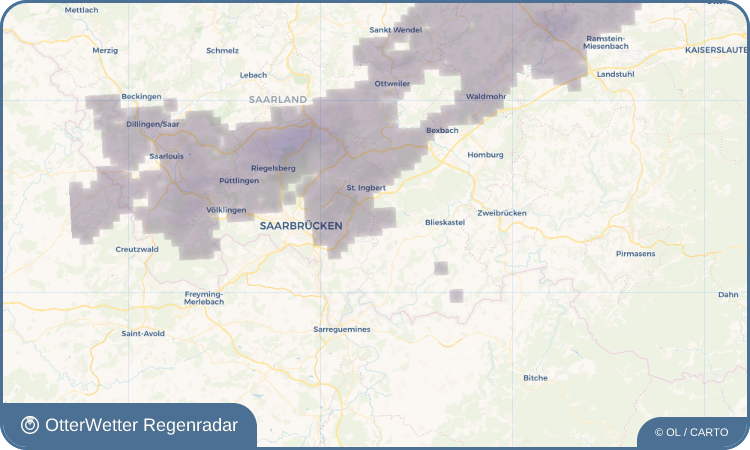 OtterWetter Regenradar-Widget Heckendalheim