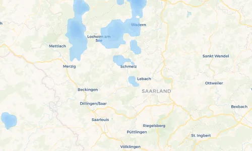 Regenradar Vorschaubild - Aktuelle Niederschläge in Hüttersdorf und Umgebung
