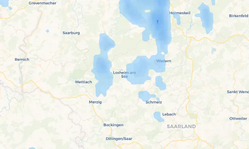 Regenradar Vorschaubild - Aktuelle Niederschläge in Losheim am See und Umgebung