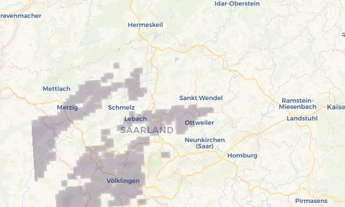 Regenradar Vorschaubild - Aktuelle Niederschläge in Marpingen und Umgebung