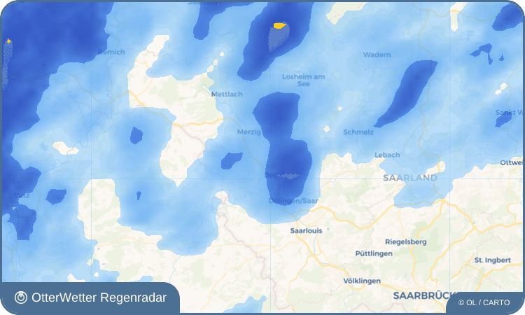 OtterWetter Regenradar-Widget Menningen