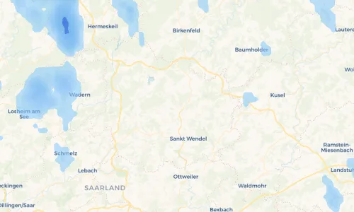 Regenradar Vorschaubild - Aktuelle Niederschläge in Namborn und Umgebung