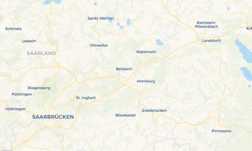 Regenradar Vorschaubild - Aktuelle Niederschläge in Niederbexbach und Umgebung