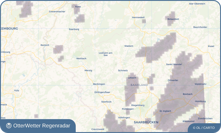 OtterWetter Regenradar-Widget Oppen