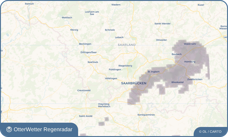 OtterWetter Regenradar-Widget Püttlingen