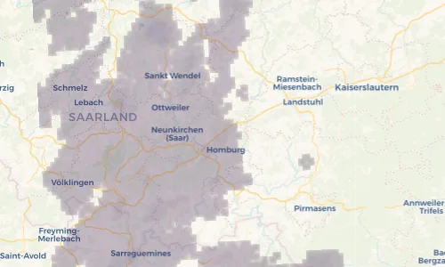 Regenradar Vorschaubild - Aktuelle Niederschläge in Reiskirchen und Umgebung