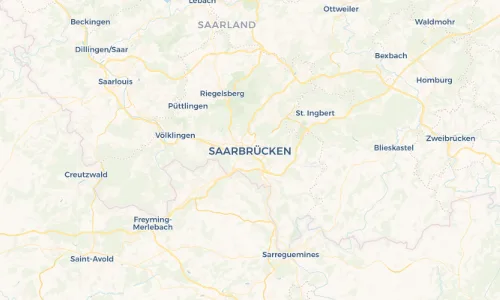 Regenradar Vorschaubild - Aktuelle Niederschläge in Saarbrücken und Umgebung