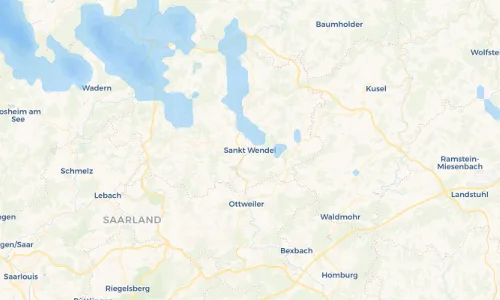 Regenradar Vorschaubild - Aktuelle Niederschläge in Sankt Wendel und Umgebung