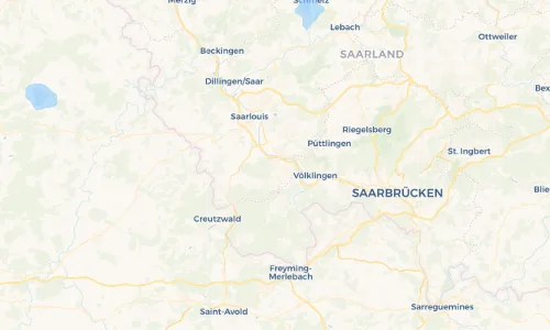 Regenradar Vorschaubild - Aktuelle Niederschläge in Wadgassen und Umgebung