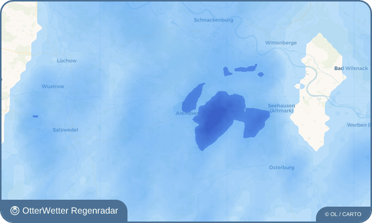 Widget-Vorschau für Arendsee Wetter-Widget-Vorschau mit Vorhersagedaten für Arendsee