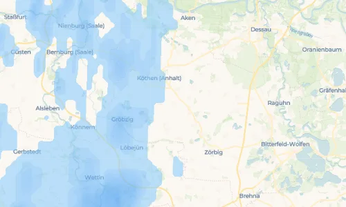 Regenradar Vorschaubild - Aktuelle Niederschläge in Arensdorf und Umgebung