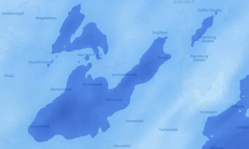 Regenradar Vorschaubild - Aktuelle Niederschläge in Aschersleben und Umgebung