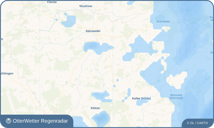 OtterWetter Regenradar-Widget Baars