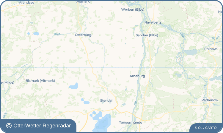 OtterWetter Regenradar-Widget Baben
